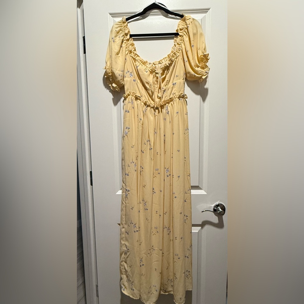 Yellow Floral Dress